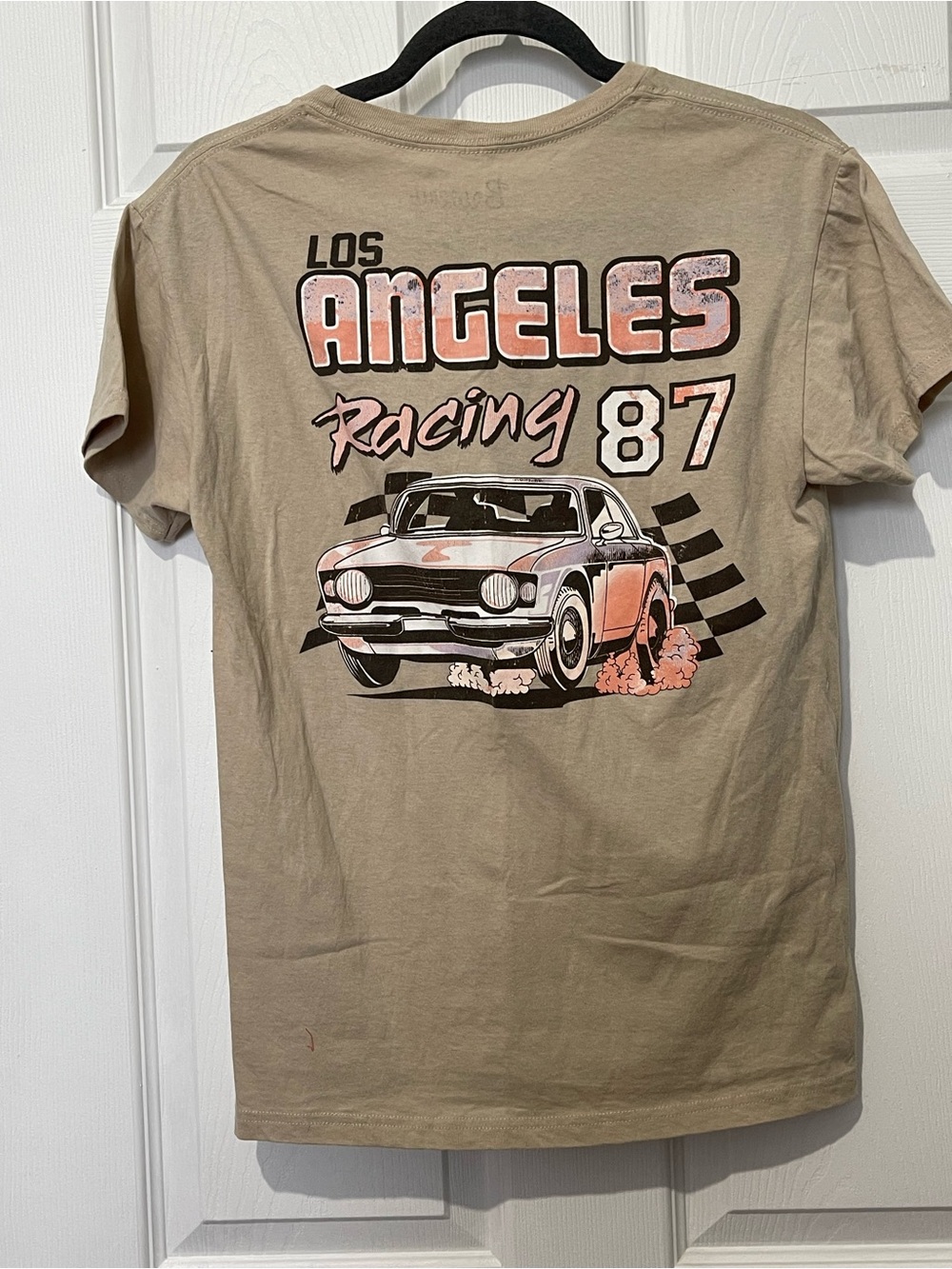 Los Angeles Racing Graphic Tee - Beige